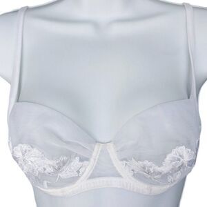 SWAN original Italian white lace bra wedding bra B037